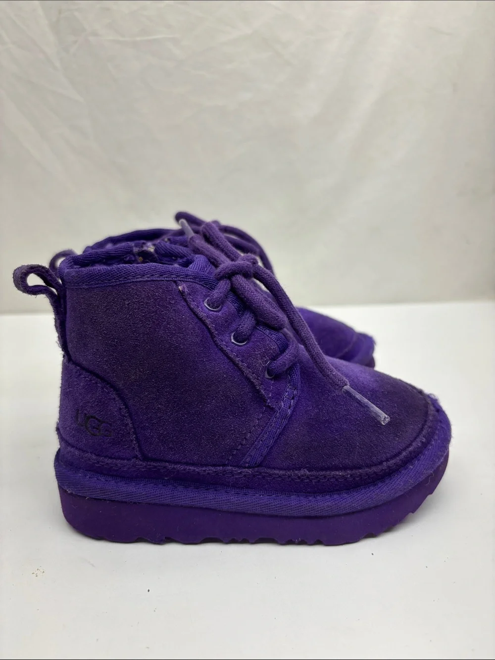 UGG Neumel vibrant purple color, size 7 for baby’s, box 35